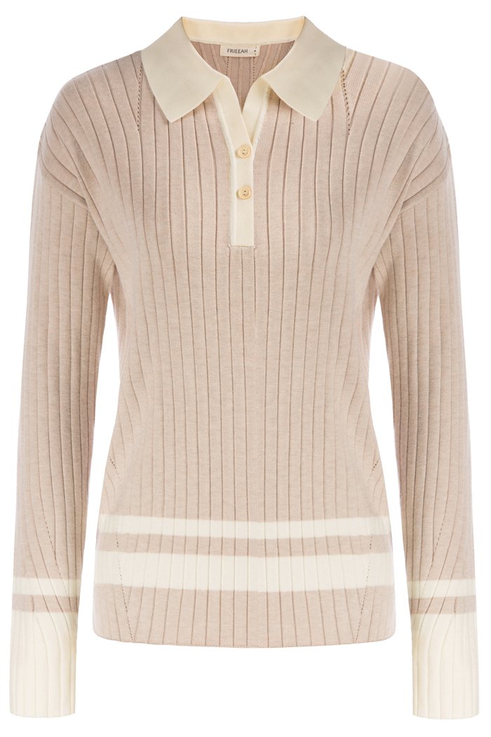 Lapel Collar Pullover Knitwear