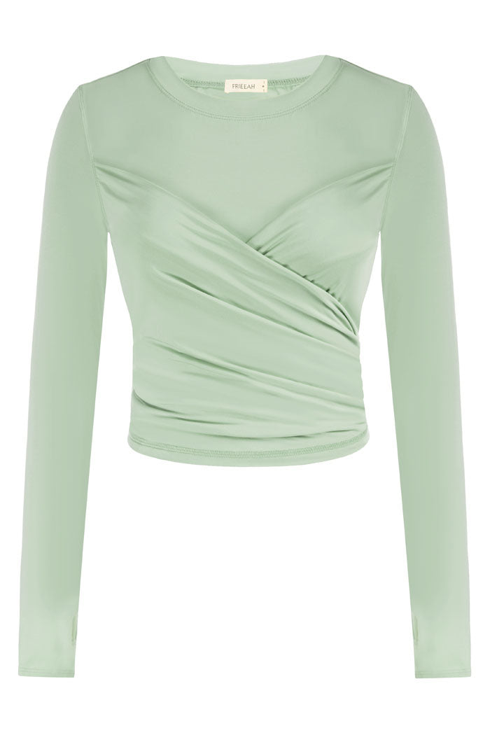 Comfy Wrap Waist Yoga T-Shirt