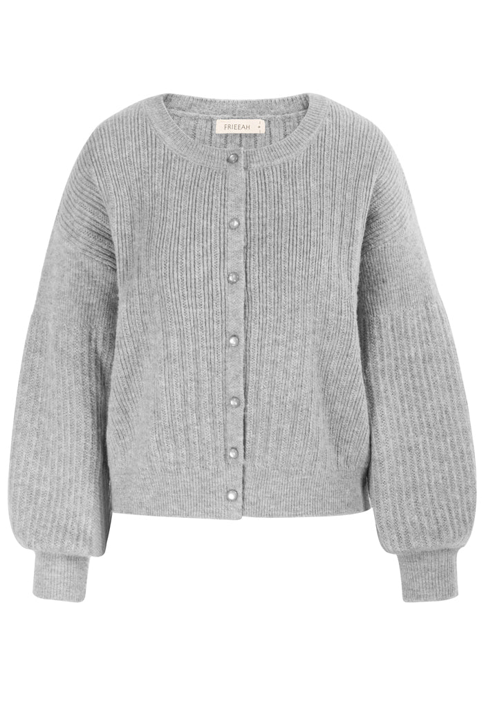 Crew Neck Cardigan Sweater