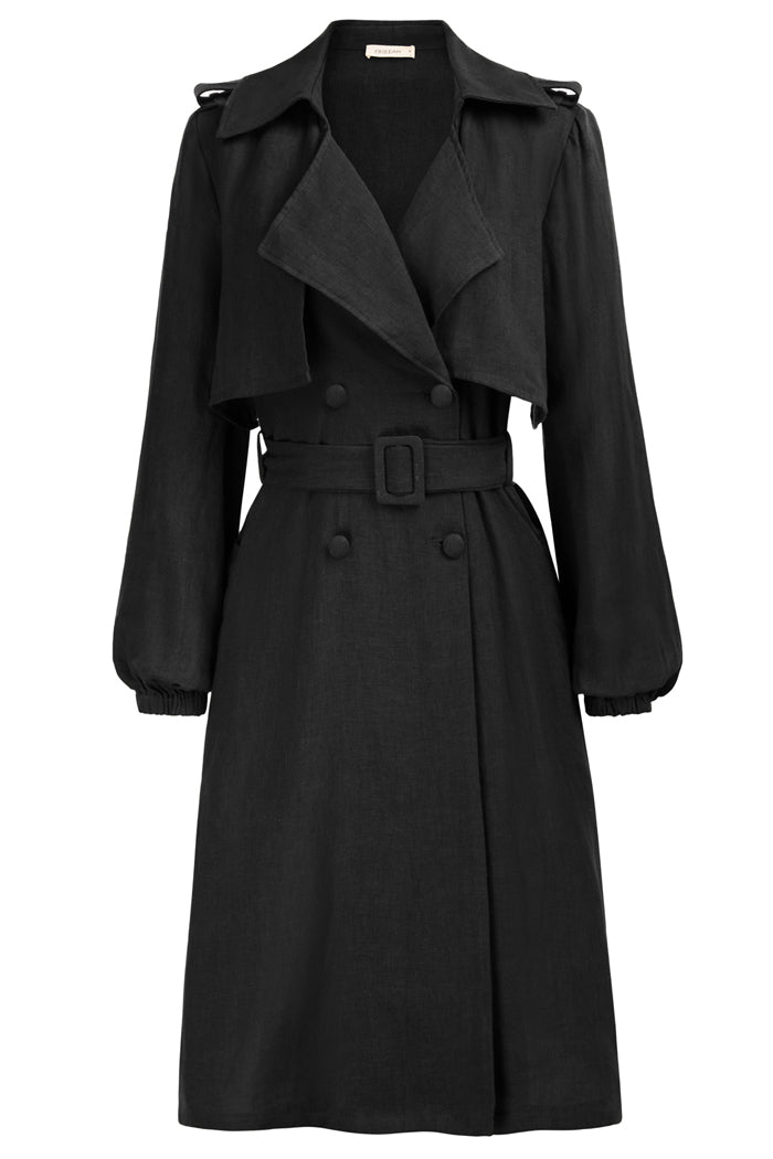 Linen Trench Thin Windbreaker