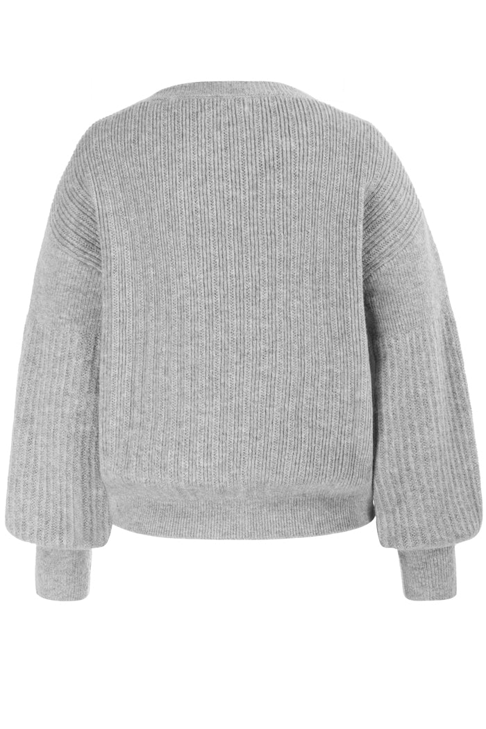 Crew Neck Cardigan Sweater